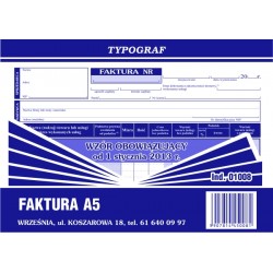 Druk Faktura VAT A5 (01008)