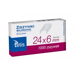 Zszywki TETIS 24/6 1000szt