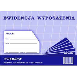 Druk Ewidencja Wyposażenia...