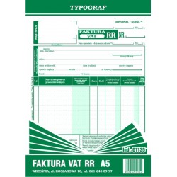 Druk Faktura VAT RR A5 (01135)