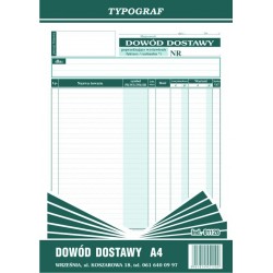 Druk Dowód Dostawy A4 (01120)