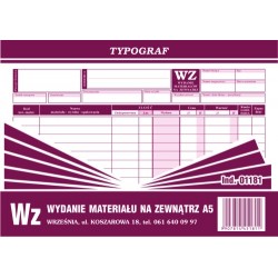 Druk WZ Wydanie Materiału...